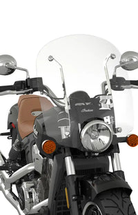 Indian Scout Polycarbonate 19 in. Quick Release Windshield, Chrome