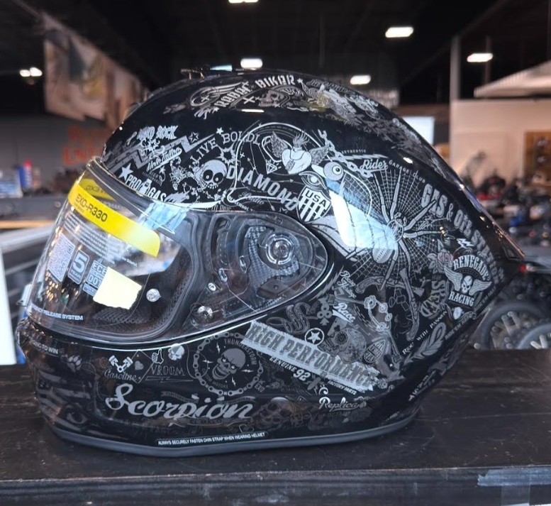 NEW Scorpion EXO-R330 Shake 2 Black Small Helmet