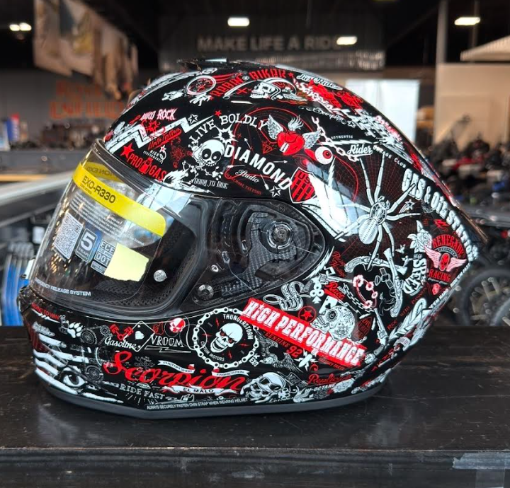NEW Scorpion EXO-R330 Shake 2 Red Small Helmet