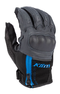 NEW Klim Induction Glove Asphalt - Electric Blue Lemon