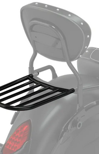 NEW OEM Indian Motorcycle Sissy Bar Luggage Rack, Gloss Black - 2880955-266