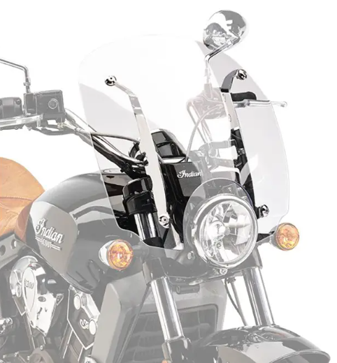 NEW OEM Indian Scout 19inch Quick Release Windshield, Clear 2880236-156