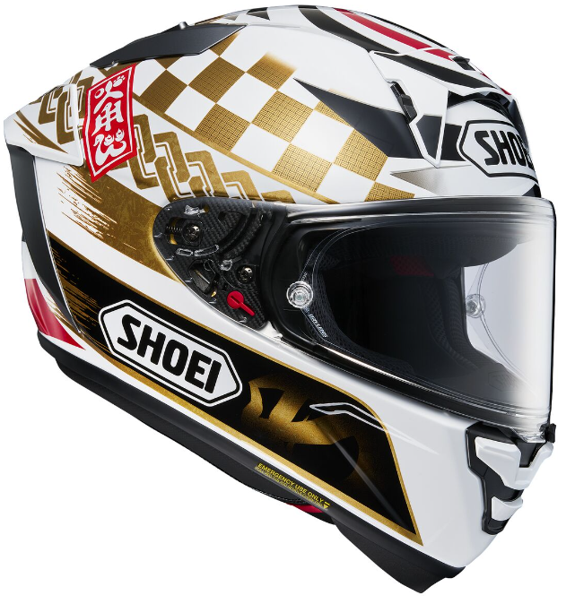 SHOEI X-Fourteen MARQUEZ MOTEGI13 　新品同様 NEW ITEMS】SHOEI X-Fourteen MARQUEZ MOTEGI3（マルケスモテギ 3