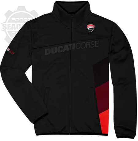 NEW Ducati DC Sport Full Zip Fleece Jacket Black