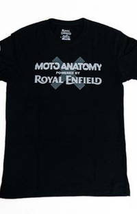 NEW OEM Royal Enfield Moto-Anatomy Men's Crew Neck Tee Jet Black