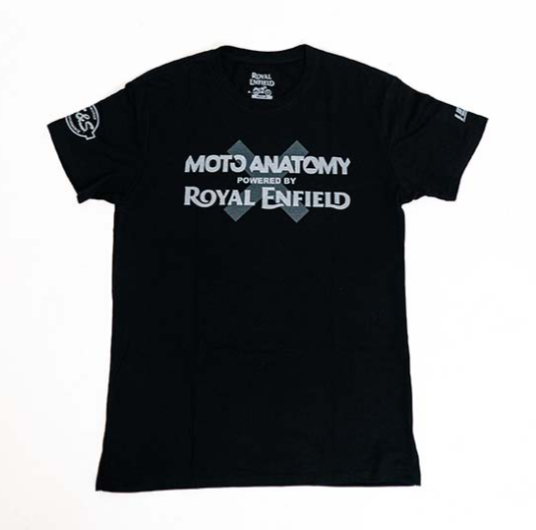 NEW OEM Royal Enfield Moto-Anatomy Men's Crew Neck Tee Jet Black