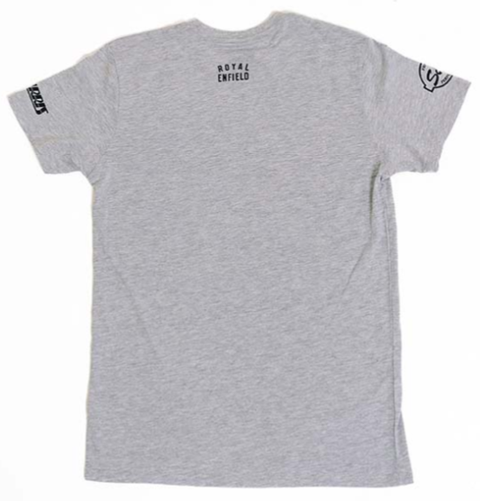 NEW OEM Royal Enfield Moto-Anatomy Men's Crew Neck Tee Heather Grey