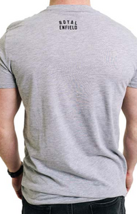 NEW OEM Royal Enfield Moto-Anatomy Men's Crew Neck Tee Heather Grey