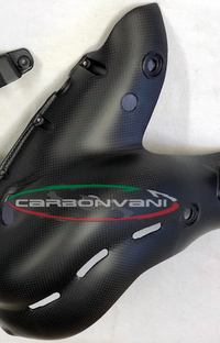 NEW Carbonvani Ducati Carbon Fiber Exhaust Collector Guard Kit
