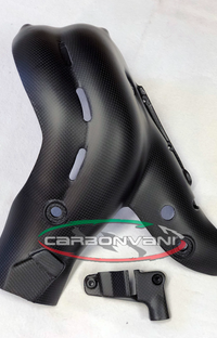 NEW Carbonvani Ducati Carbon Fiber Exhaust Collector Guard Kit