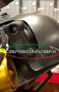 NEW Carbonvani Ducati Carbon Fiber Exhaust Collector Guard Kit