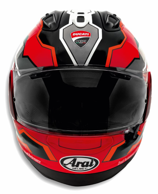 セキュリティ・セーフティ Arai Ducati Corse V8 NEW Ducati Corse V8 Helmet by Arai – Ducati Bros