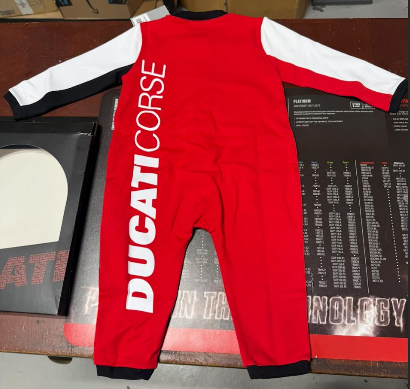 NEW Ducati DC SPORT BABY SLEEPSUIT