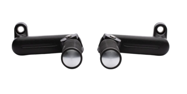 NEW Indian Passenger Pegs in Matte Black, Pair 2880667-626