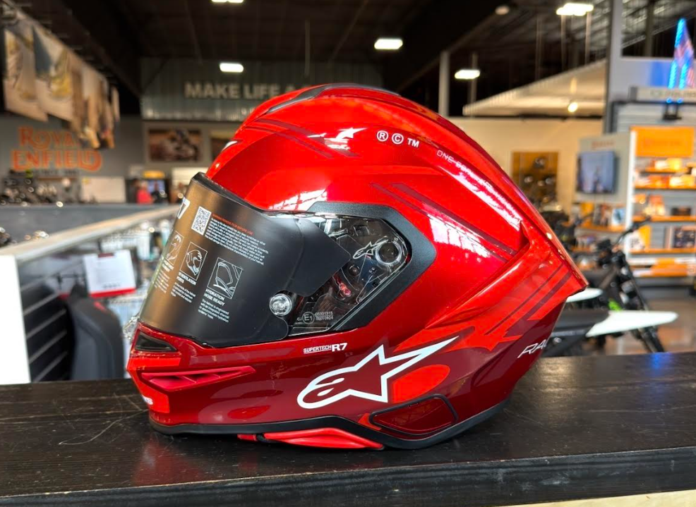 New Alpinestars S-R7 A-Core Red White Helmet Large