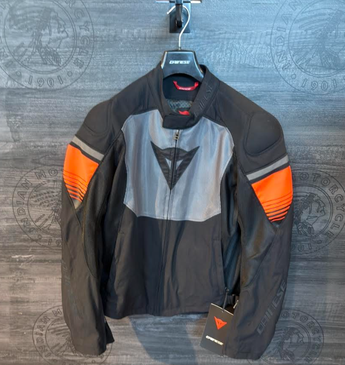 Dainese Air Fast Tex Jacket Size 50 Black and Fluorescent Red New