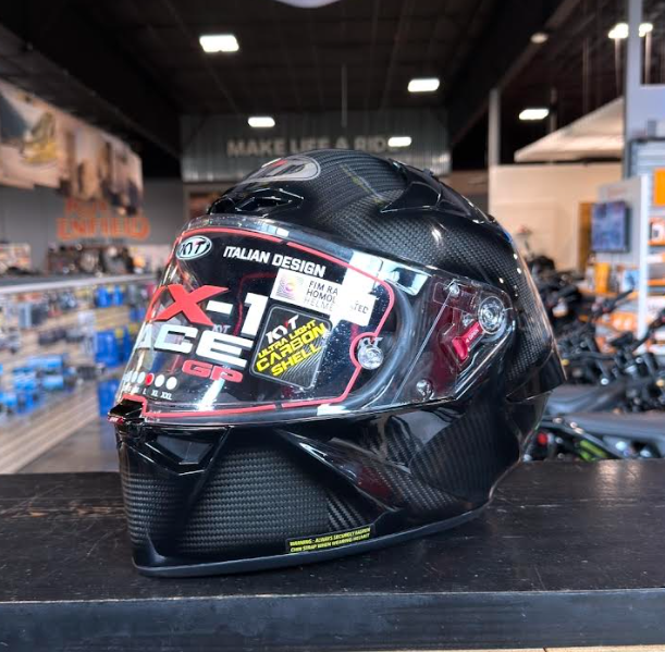 NEW KYT KX-1 Race GP Glossy Carbon Large Helmet