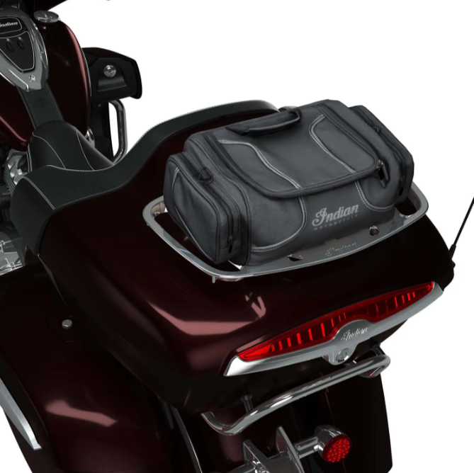 NEW OEM Indian Motorcycle Spirit Lake Rack Bag Black 2889145-VBA 5.2 Gallon