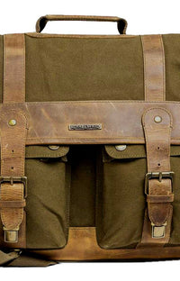 Royal Enfield Classic Messenger Bag, Adjustable & Detachable Strap - Olive