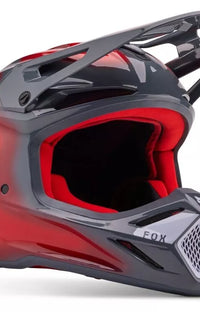 Fox Racing V3 Volatile Helmet Grey / Red New In Stock and Ready to Ship XL xl