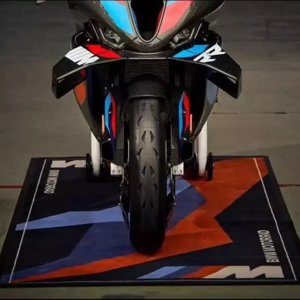 BMW Motorrad M Sport Garage Motorcycle Pit Mat Carpet 2023 Design