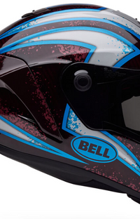 NEW Bell Racestar DLX Flex Xenon Red/Silver