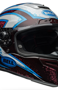 NEW Bell Racestar DLX Flex Xenon Red/Silver
