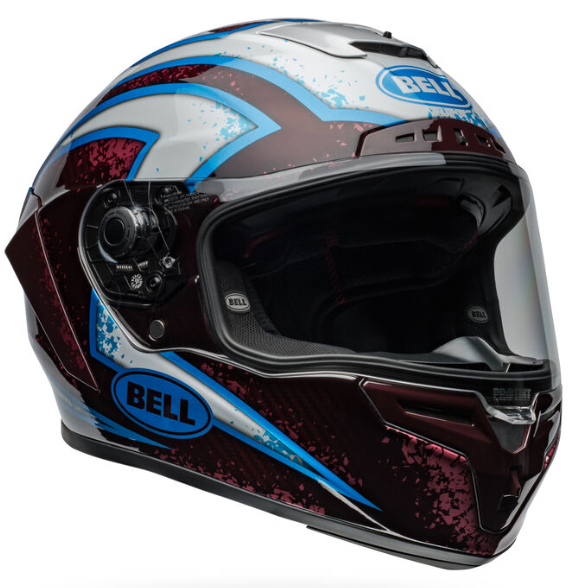 NEW Bell Racestar DLX Flex Xenon Red/Silver