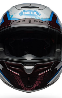 NEW Bell Racestar DLX Flex Xenon Red/Silver