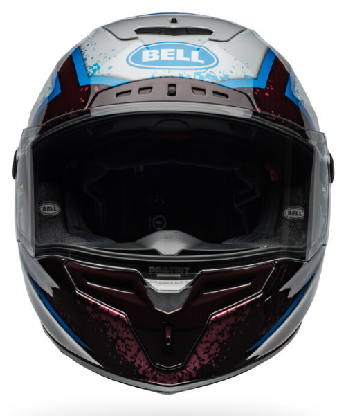 NEW Bell Racestar DLX Flex Xenon Red/Silver