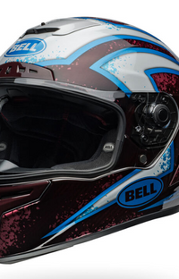 NEW Bell Racestar DLX Flex Xenon Red/Silver