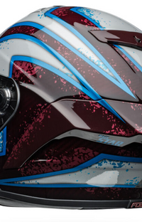NEW Bell Racestar DLX Flex Xenon Red/Silver