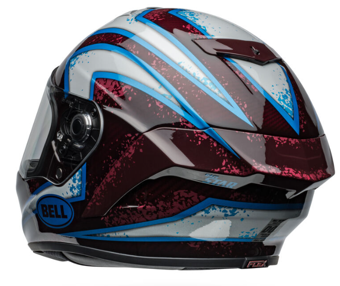 NEW Bell Racestar DLX Flex Xenon Red/Silver