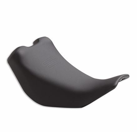 Rider lowered seat.