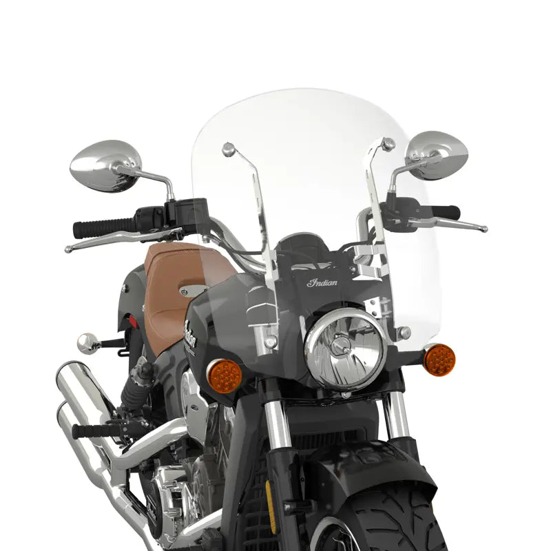 Indian Scout Polycarbonate 19 in. Quick Release Windshield, Chrome