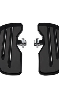 Indian Scout Rider Floorboards with Inlays in Gloss Black, Pair
