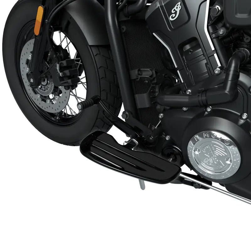 Indian Scout Rider Floorboards with Inlays in Gloss Black, Pair