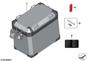 BMW ALUMINUM CASE, RIGHT