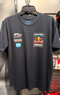 NEW Short Sleeve Troy Lee Designs Red Bull Ducati Blue XXL T-shirt
