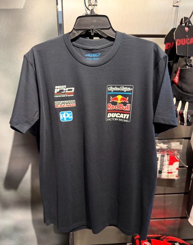 NEW Short Sleeve Troy Lee Designs Red Bull Ducati Blue XXL T-shirt