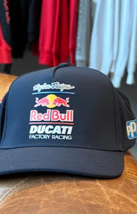 NEW Curved Snapback Troy Lee Designs Red Bull Ducati Blue Hat
