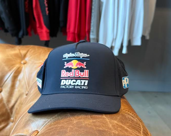 NEW Curved Snapback Troy Lee Designs Red Bull Ducati Blue Hat