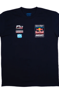 NEW Short Sleeve Troy Lee Designs Red Bull Ducati Blue XXL T-shirt
