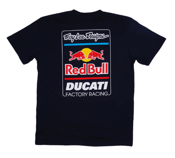 NEW Short Sleeve Troy Lee Designs Red Bull Ducati Blue XXL T-shirt
