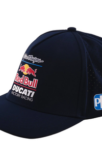 NEW Curved Snapback Troy Lee Designs Red Bull Ducati Blue Hat
