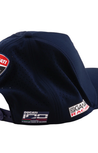 NEW Curved Snapback Troy Lee Designs Red Bull Ducati Blue Hat
