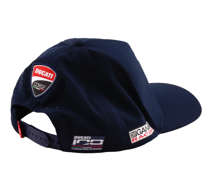 NEW Curved Snapback Troy Lee Designs Red Bull Ducati Blue Hat