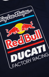 NEW Short Sleeve Troy Lee Designs Red Bull Ducati Blue XXL T-shirt
