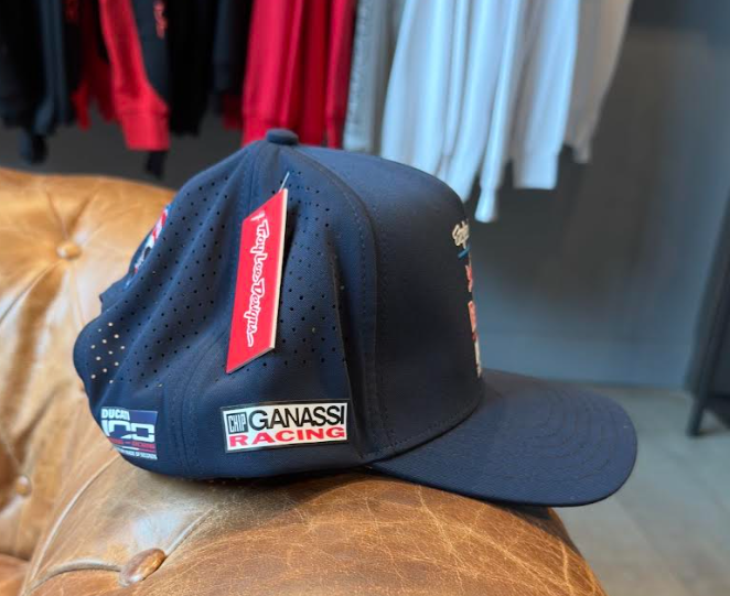 NEW Curved Snapback Troy Lee Designs Red Bull Ducati Blue Hat