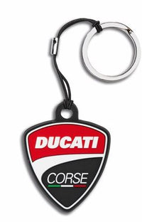 Ducati Corse Shield Rubber Key Ring
